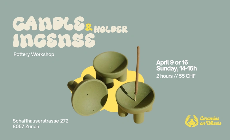 Make Your Candle &amp; Incense Holder -  Pottery Workshop Tickets