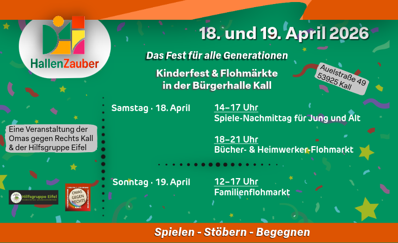 Flohmarkt-Wochenende &amp; Familienfest: HallenZauber 2026 in Ka Tickets