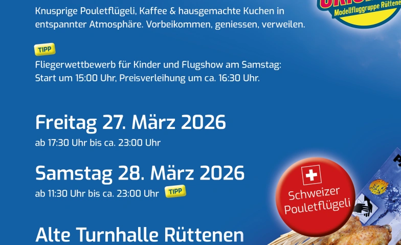 Event-Image for 'Fl&uuml;geli-Essen 2026 der Modellfluggruppe R&uuml;ttenen'