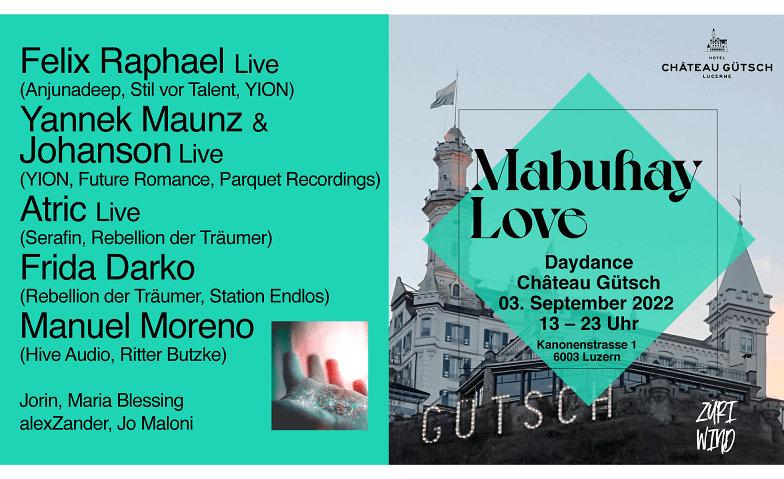 Mabuhay Love Day Dance @Chateau Gütsch Hotel Chateau Gütsch, Kanonenstrasse 30, 6003 Luzern Tickets