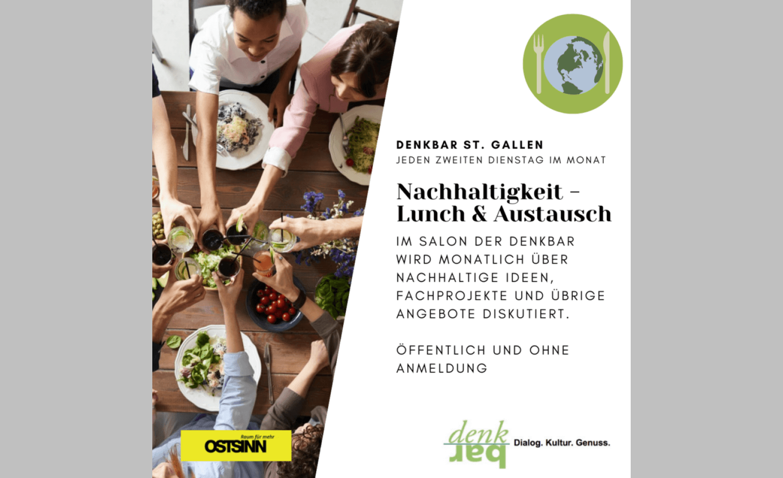 Nachhaltigkeits-lunch DenkBar, Gallusstrasse 11, 9000 St.Gallen Tickets
