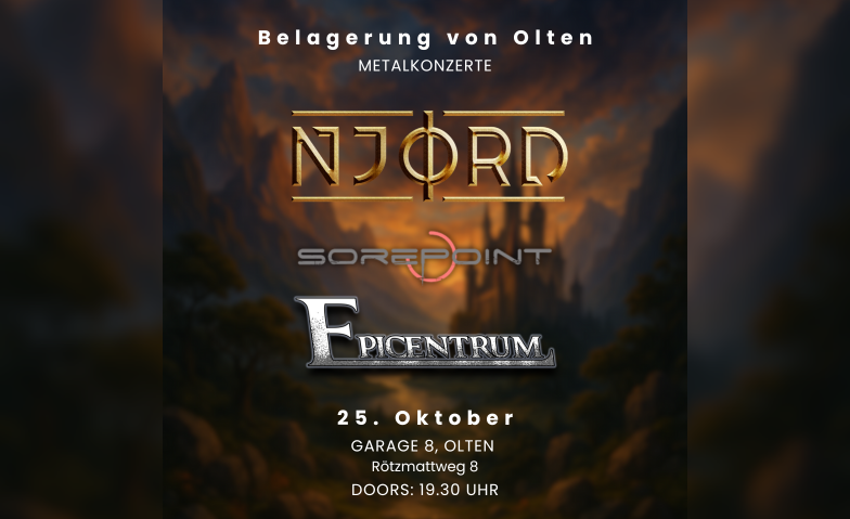 Njørd, Sorepoint, Epicentrum Garage8, Olten Tickets