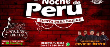 Event-Image for 'LA NOCHE DE PERÚ Dia de la Canción Criolla TANZWERK 101'