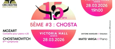 Event-Image for 'Concert des 15 ans de l&rsquo;ODN: Chostakovitch et Mozart'