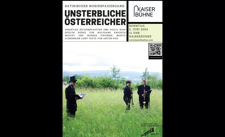UNSTERBLICHE ÖSTERREICHER - Wanderkonzert @Kaiserbühne Kaiserbühne, Hauptgasse 35, 5466 Kaiserstuhl Tickets