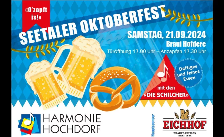 Seetaler Oktoberfest 2024 Braui Saal Hochdorf Schweiz, Brauiplatz, 6280 Hochdorf Billets