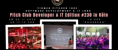 Event-Image for 'Pitch Club Developer & IT Edition #230 - Köln'