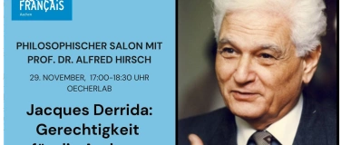 Event-Image for 'Philosophischer Salon: Jacques Derrida, Gerechtigkeit für di'