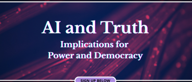 Event-Image for 'On Truth, Power, and Democracy - Philosophy x AI CoP'