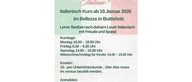 Event-Image for 'Italienisch Kurs'
