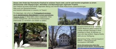 Event-Image for 'SCHWEIZER PERMAKULTUR FESTIVAL 4. & 5. Okt. 2025 IN LOCARNO'