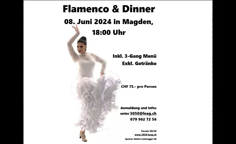 Flamenco Show & Dinner Gemeindesaal Magden, Schulstrasse 23, 4312 Magden Billets