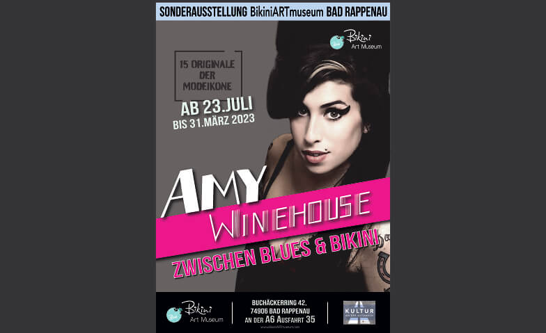 Amy Winehouse - Zwischen Blues & Bikini BikiniARTmuseum, Buchäckerring 42, 74906 Bad Rappenau Tickets