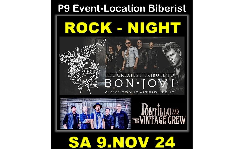 ROCK-NIGHT :: New Jersey :: Pontillo an the Vintage Crew P9 Event-Location (Official), Biberist Tickets