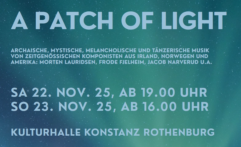 Event-Image for 'A Patch of Light'