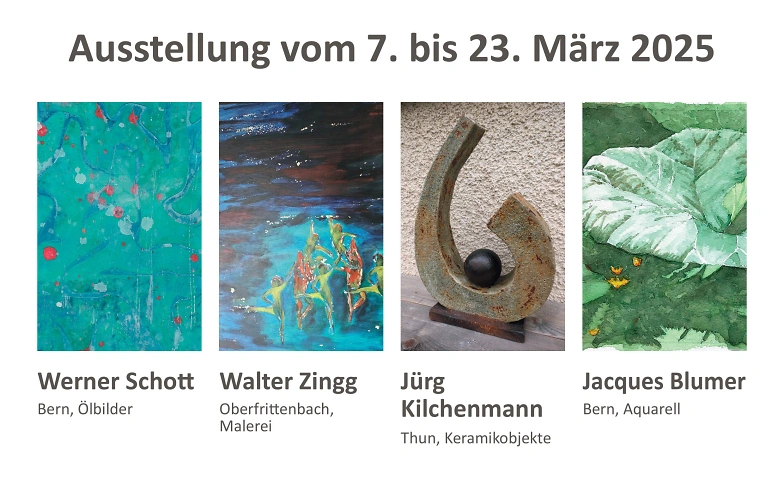 Ausstellung W. Schott, W. Zingg, J. Kilchenman, J. Blumer ${singleEventLocation} Tickets