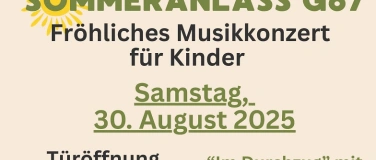 Event-Image for 'IM DURCHZUG - Musikkonzert für Kinder - Sommeranlass im G67'
