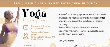 Event-Image for '‍️ POWER FLOW YOGA - FREE Open Class in Zürich'