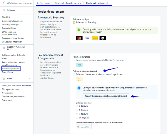 pr&eacute;paiement