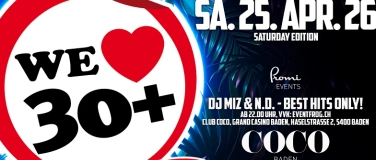 Event-Image for 'We Love 30+ Party'
