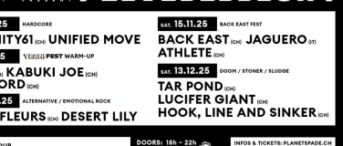 Event-Image for 'LIVE SESSION: BACK EAST FEST: BACK EAST, JAGUERO, ATHLETE'