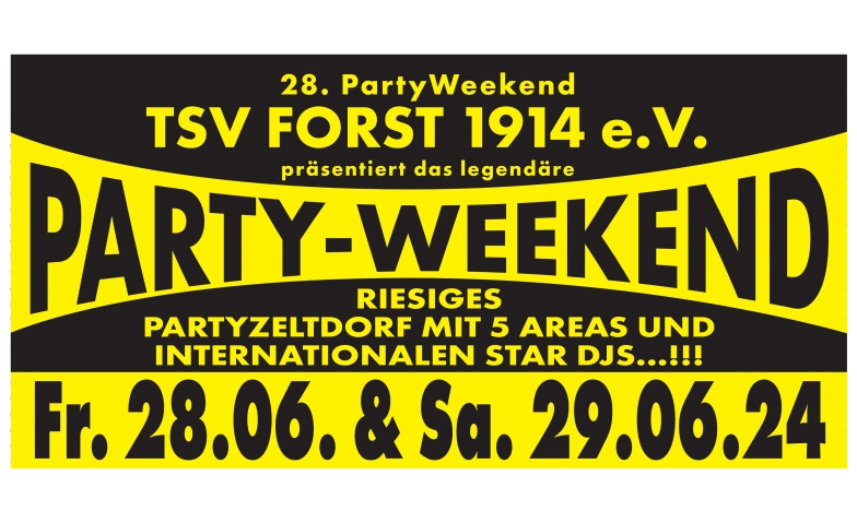 Freitag Party-Weekend 2025 Billets
