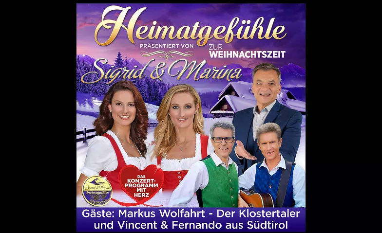 Heimatgefühle zur Weihnachtszeit” 2024 mit  Sigrid & Marina Volkshaus Sömmerda, Weißenseer Straße 33/35, 99610 Sömmerda Billets