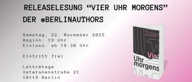 Event-Image for 'Release-Lesung „Vier Uhr morgens“'