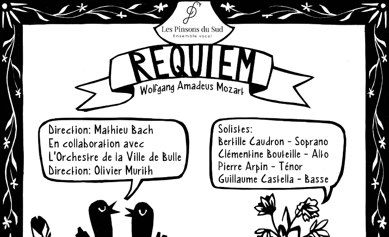 Requiem de Mozart, 10 ans des Pinsons du Sud (Ve) Tickets