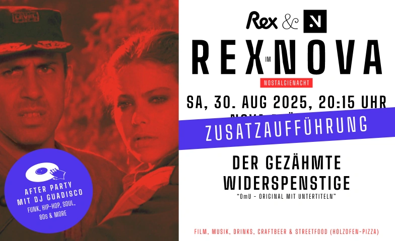 REX im NOVA. - Zusatzaufführung- Der gezähmte Widerspenstige NOVA.Theater, Spitalstrasse 1, 8330 Pfäffikon Tickets