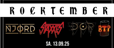 Event-Image for 'Rocktember - Staxxes, D'OR, Njørd, Burn the Past'