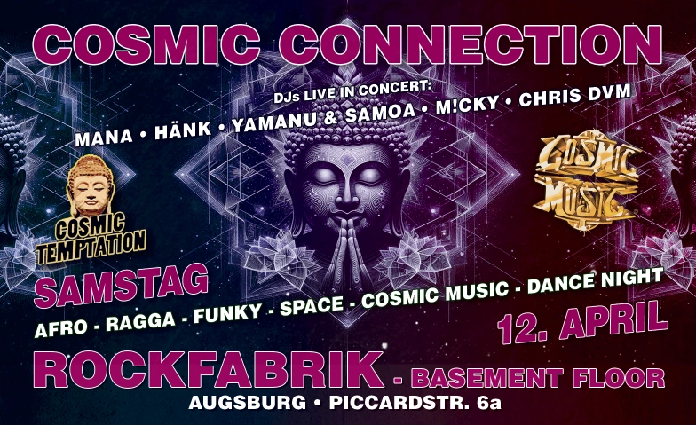 Cosmic Connection Rockfabrik, Piccardstraße 6A, 86159 Augsburg Billets