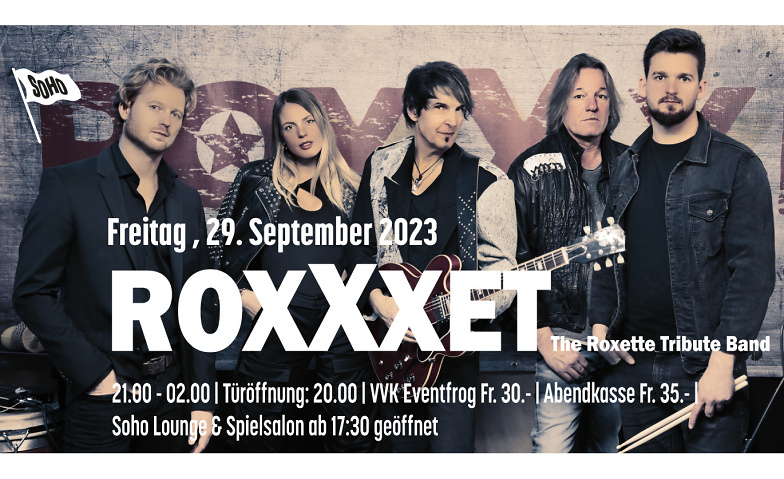 RoxXxette, Roxette - Tribute Band Soho Kosmos, Wangenstrasse, 4537 Wiedlisbach Billets