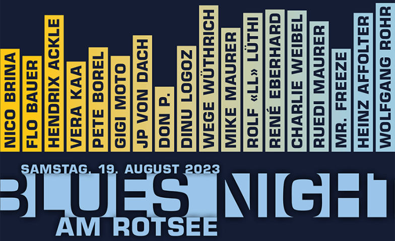 BLUES NIGHT am Rotsee Rotsee-Badi Ebikon, Rotseeweg 21, 6030 Ebikon Tickets