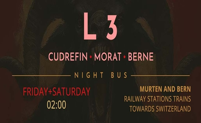Event-Image for 'L3 Night Bus Cudrefin -> Morat -> Berne'