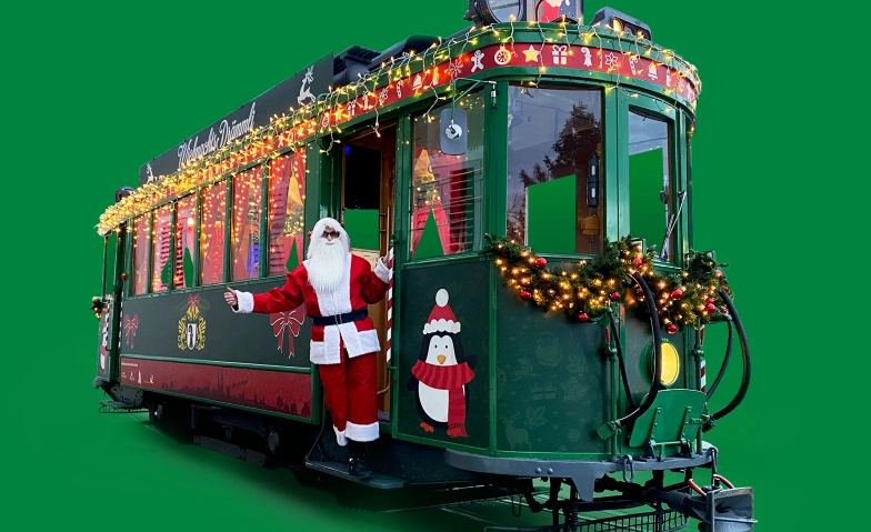 Wiehnachts-Drämmli Basel 2025 Haltestelle Schifflände beim Fischmarktbrunnen Tickets