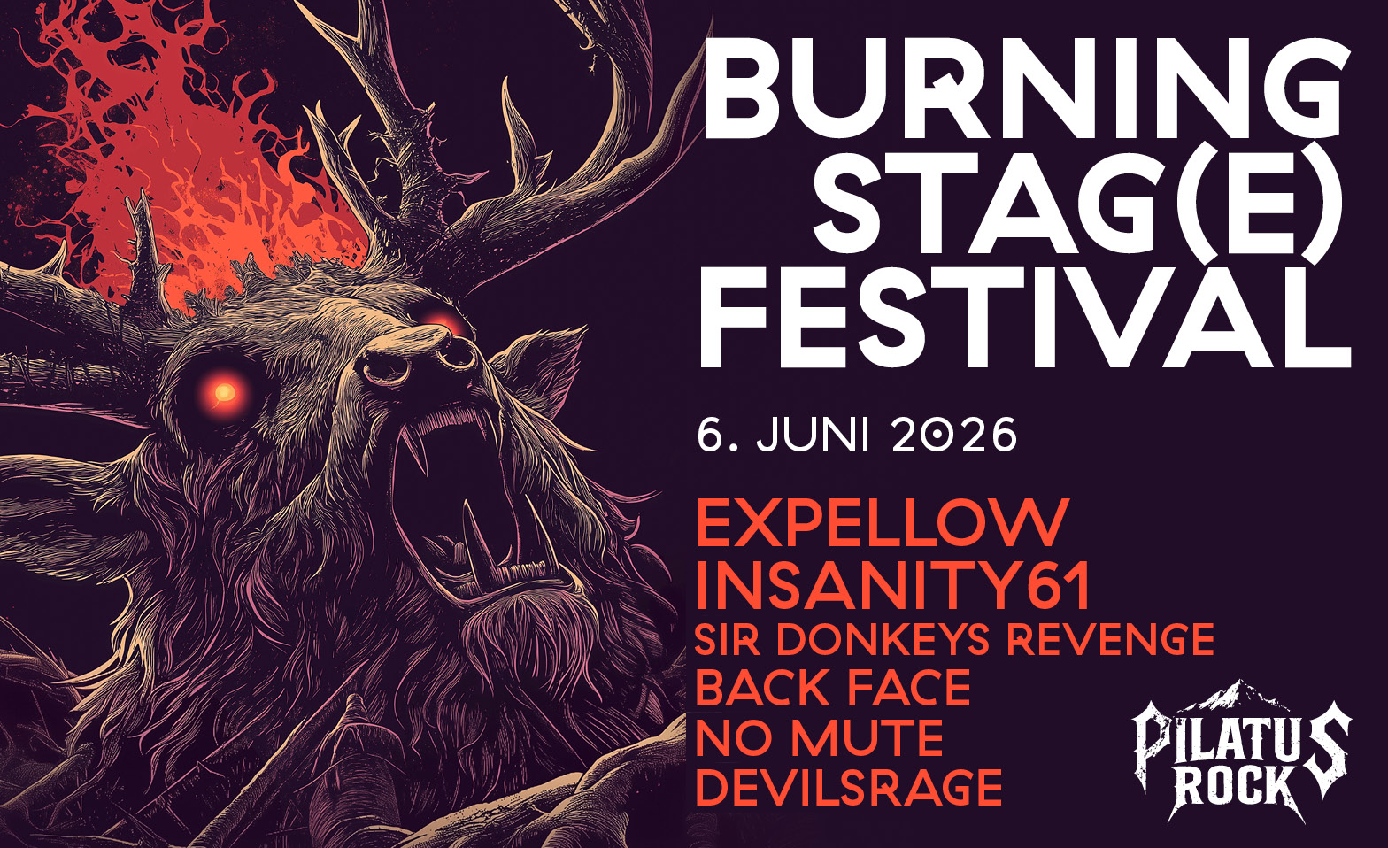 Burning Stag(e) à Sarnen | Concerts de hard rock et de heavy metal