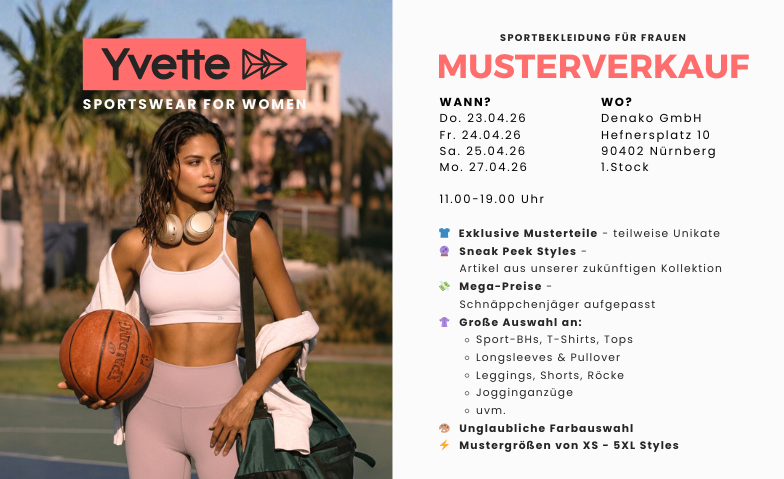 Musterverkauf Sportmode f&uuml;r Frauen Tickets