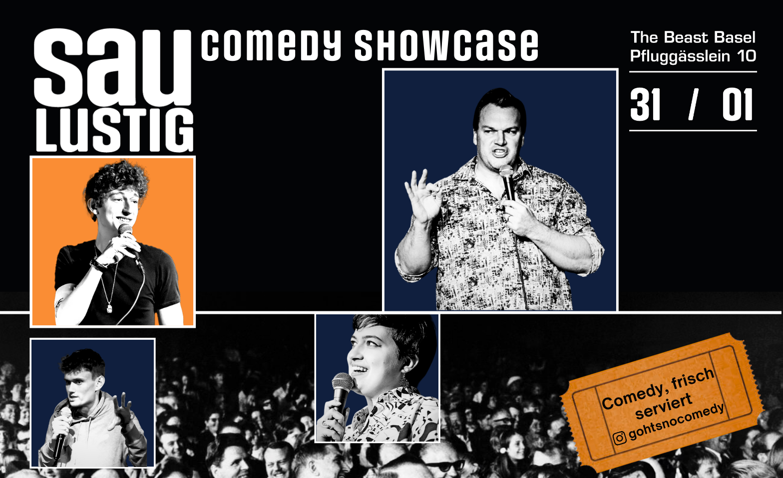 SauLustig - Comedy Showcase 31.1 Tickets