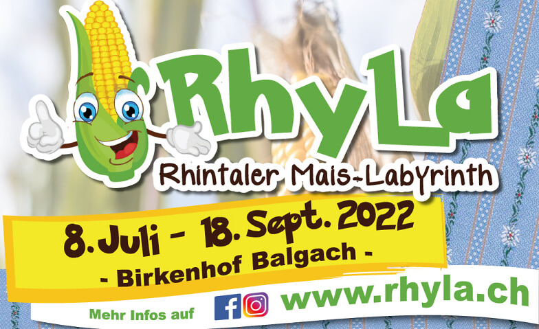 RhyLa - Rhintaler Maislabyrinth RhyLa Maislabyrinth, Rietstrasse 59, 9436 Balgach Tickets
