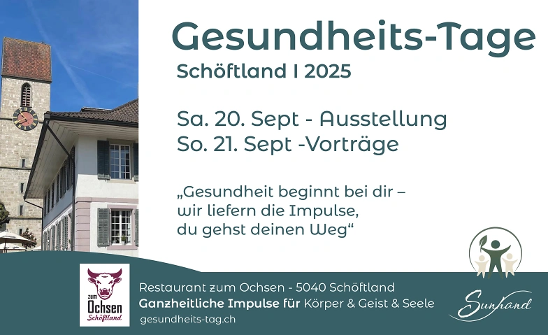 Gesundheits-Tag Sch&ouml;ftland 2025 - Ganzheitliche Gesundheit Billets