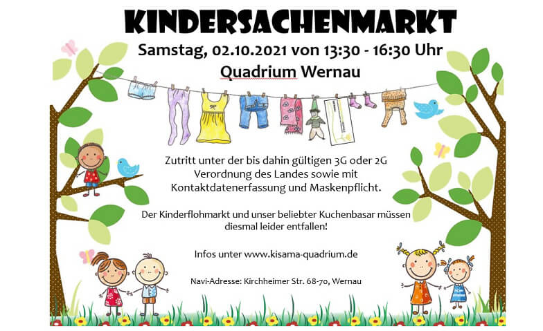 Kindersachenmarkt in der Stadthalle Quadrium in Wernau Tagungs- & Kongresszentrum Quadrium Tickets