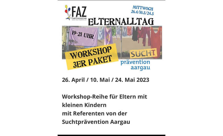 Elternalltag Workshop-Reihe Alte Kanzlei, Bahnhofstrasse 62, 4313 Möhlin Tickets