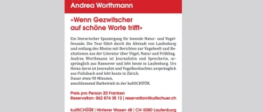 Event-Image for 'Wenn Gezwitscher auf schöne Worte trifft'