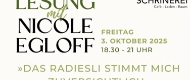 Event-Image for '»Das Radiesli stimmt mich zuversichtlich« mit Nicole Egloff'