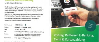 Event-Image for 'Vortrag: Raiffeisen E-Banking, Twint & Kartenzahlung'