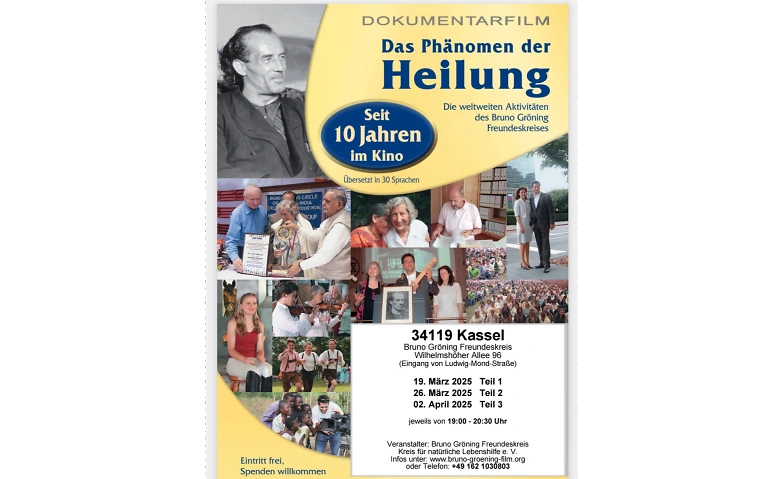 Dokumentarfilm &quot;Das Ph&auml;nomen der Heilung&quot; Billets