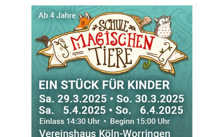 &quot;Die Schule der magischen Tiere - Ashanti ist weg&quot; Billets