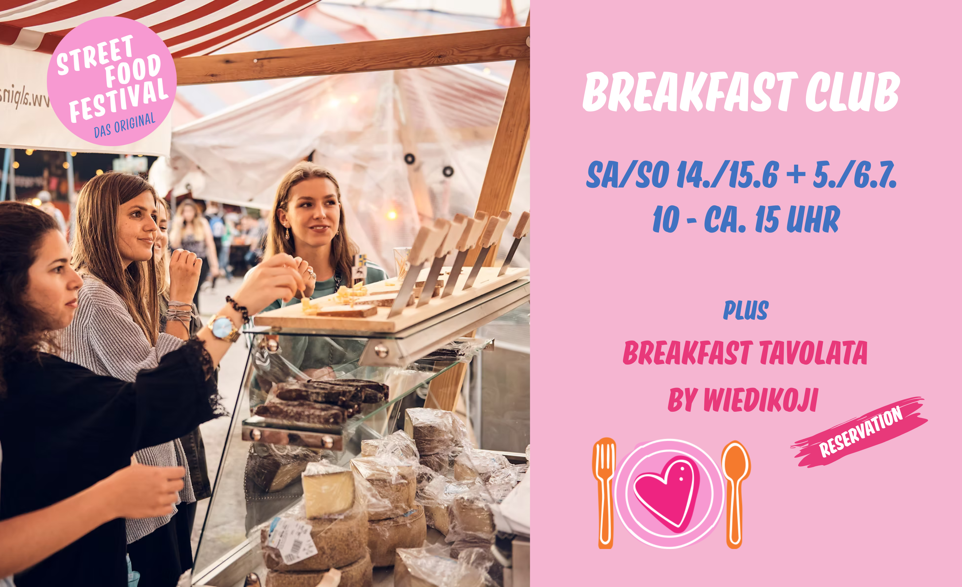 Street Food Festival Z&uuml;rich BREAKFAST CLUB 14/15.6. + 5/6.7 Billets