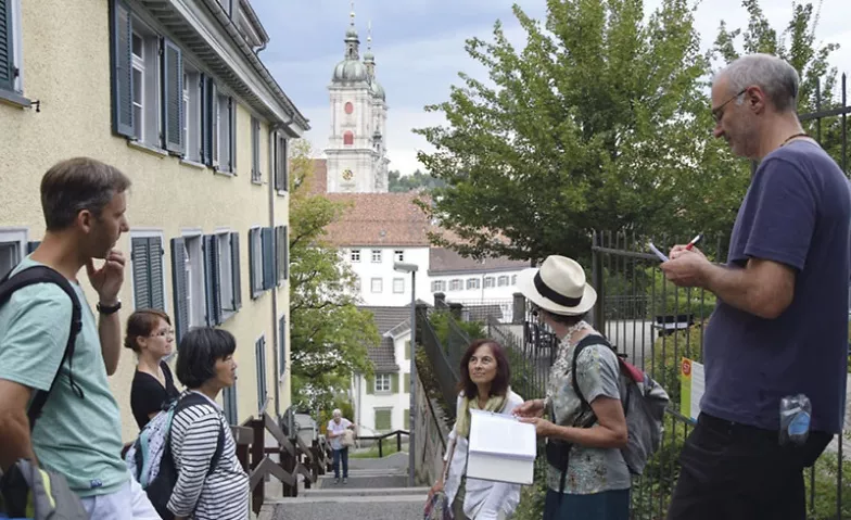 Stufe um Stufe öffnet sich der Blick auf die Stadt St.Gallen-Bodensee Tourismus Billets